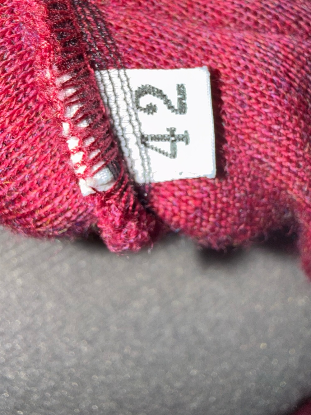 M by Missoni Burgundy Fringe-Trim Button Cardigan - Picture 8 of 8